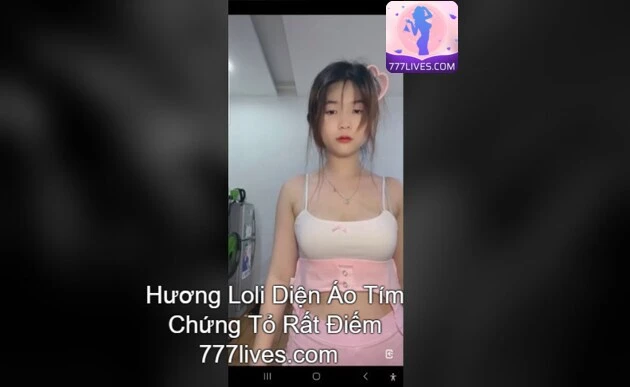 Hương Loli Diện Áo Tím Chứng Tỏ Rất Điếm 6